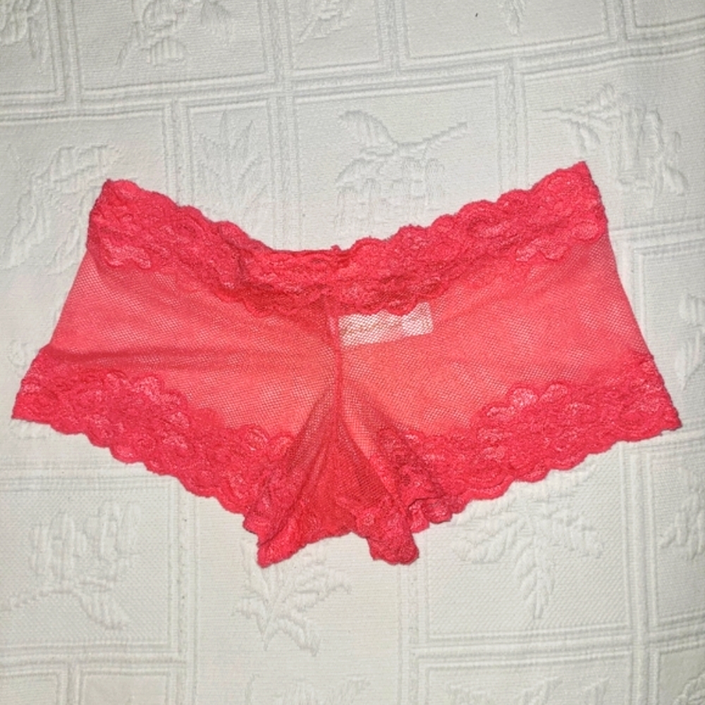 Secret Treasures lacy cheeky boyshort panties